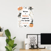 Halloween Spooktacular Birthday Welcome Poster (Thuiskantoor)
