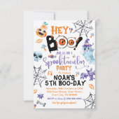 Halloween Spooktacular Boo Anniversaire Invitation (Devant)