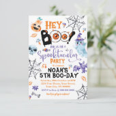 Halloween Spooktacular Boo Anniversaire Invitation (Debout devant)