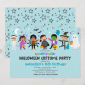 Halloween Spooktacular Costume Verjaardagsfeest Kaart (Voorkant / Achterkant)