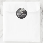 Halloween Spooktacular Haunted Castle Ronde Sticker (Tas)