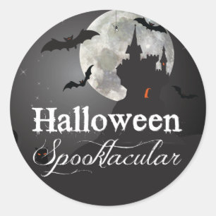 Halloween Spooktacular Haunted Castle Ronde Sticker