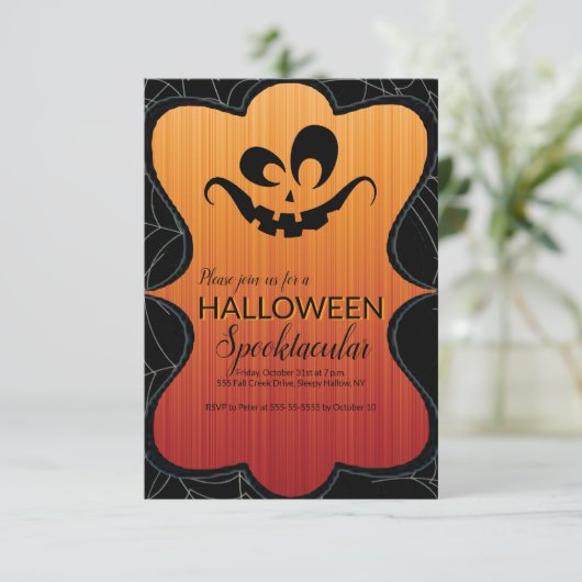 Halloween Spooktacular Party Bedankkaart (Staand voorkant)