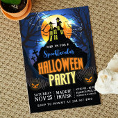Halloween Spooktacular Party bewerkbare uitnodigin Kaart