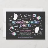 Halloween Spooktacular Party Cute Pastel Ghost Kaart (Voorkant)