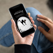 Halloween Spooktacular Spooky Black Cat Kaart