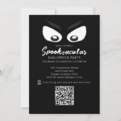 Halloween Spooktacular Spooky Ghost QR Code Map Kaart (Voorkant)