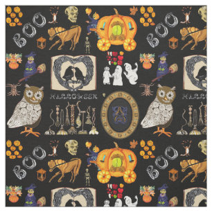 Halloween Spooktacular tissu noir