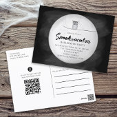 Halloween Spooktacular Uil QR Code Sociale Media Briefkaart