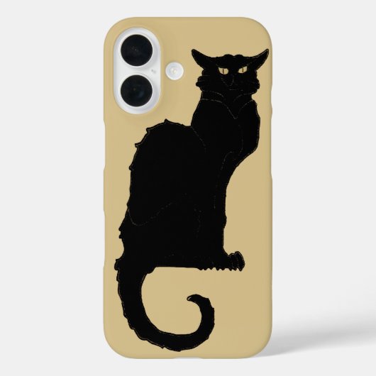  Halloween, Spooky Art Nouveau Black Cat Case-Mate iPhone Case (Achterkant)