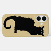  Halloween, Spooky Art Nouveau Black Cat Case-Mate iPhone Case (Achterkant (horizontaal))
