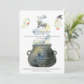 Halloween Spooky Babyshower Invitation Kaart (Staand voorkant)