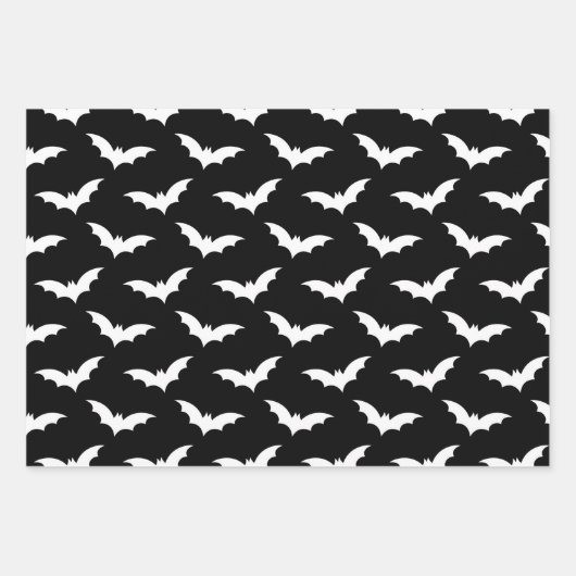 Halloween Spooky Bat Decoration Pattern Inpakpapier Vel (Voorkant)