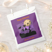 Halloween Spooky Black Cat Bat Owl Moon Custom Bedankzakje (Geknipt)