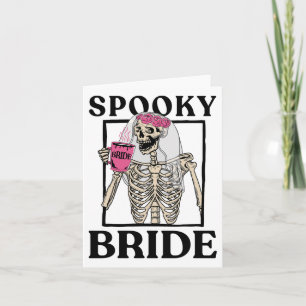 Halloween Spooky Bride Bruidsmeisje Skeleton Bache Kaart