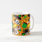 Halloween Spooky Candies Party Koffiemok (Voorkant rechts)