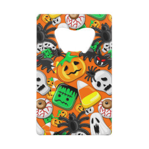 Halloween Spooky Candies Party Kredietkaart Flessenopener