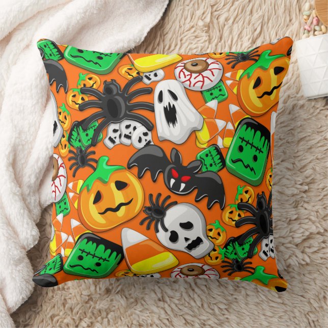 Halloween Spooky Candies Party Kussen (Deken)