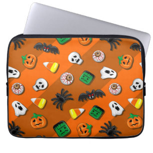 Halloween Spooky Candies Party Laptop Sleeve