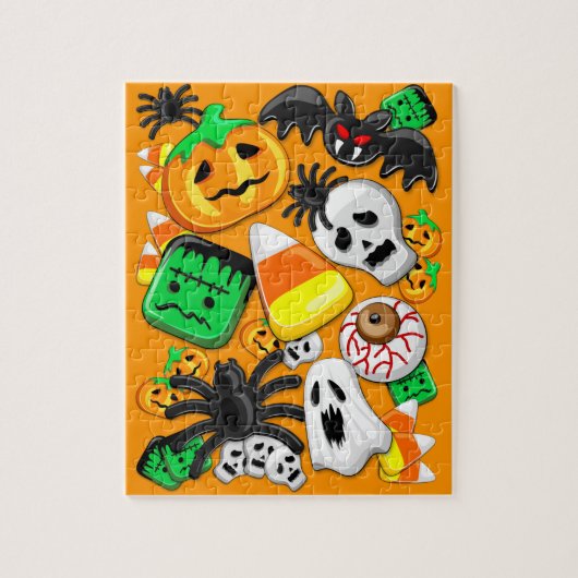 Halloween Spooky Candies Party Legpuzzel (Verticaal)