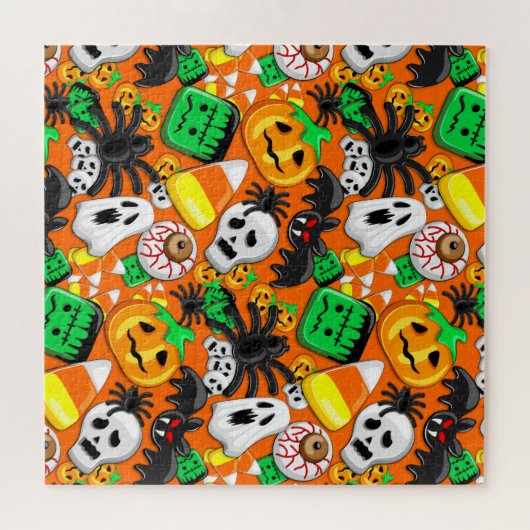 Halloween Spooky Candies Party Legpuzzel (Horizontaal)