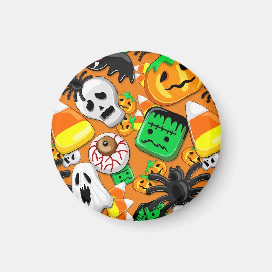 Halloween Spooky Candies Party Magneet (Voorkant)