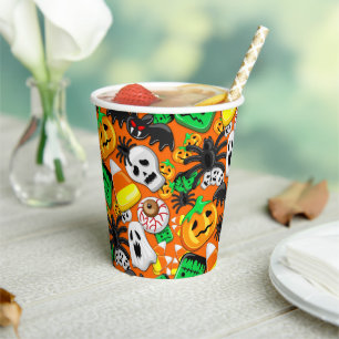 Halloween Spooky Candies Party Papieren Bekers