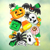 Halloween Spooky Candies Party Raamsticker (Vel 3)