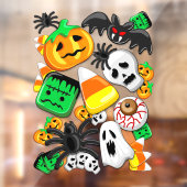 Halloween Spooky Candies Party Raamsticker (Vel 2)