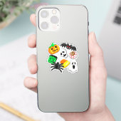 Halloween Spooky Candies Party Sticker (Telefoon)