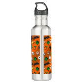 Halloween Spooky Candies Party Waterfles (Achterkant)