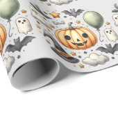 Halloween Spooky eerste Cadeaupapier (Rol Hoek)