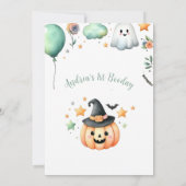 Halloween Spooky eerste Kaart (Achterkant)