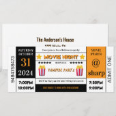 Halloween Spooky Film Uitnodiging (Voorkant / Achterkant)