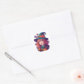Halloween Spooky Fun Vierkante Sticker (Envelop)