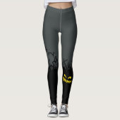 Halloween Spooky Graveyard Jack-O-Lantern Leggings (Voorkant)