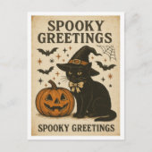 Halloween Spooky Greetings Briefkaart (Voorkant)