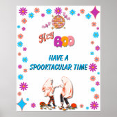 Halloween Spooky Groovy Party Welkom Poster (Voorkant)