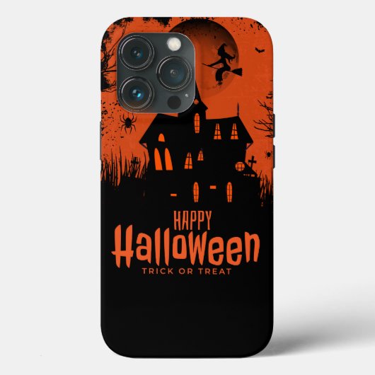 Halloween Spooky Heks met Maan & Vleermuizen Case-Mate iPhone Case (Achterkant)