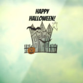 Halloween Spooky House Window Cling Raamsticker (Vel 3)