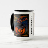 Halloween Spooky Jack O lantaarn  Mok (Voorkant links)