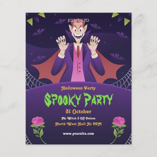 Halloween Spooky Night Party Halloween Flyer (Voorkant)
