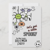 Halloween spooky party aangepaste uitnodiging (Voorkant)