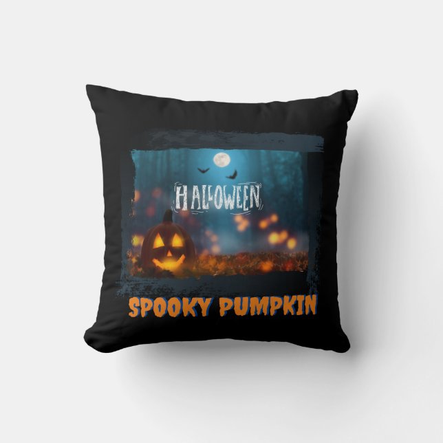 HALLOWEEN SPOOKY POMPOEN KUSSEN (Voorkant)