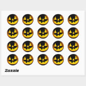 Halloween - Spooky Pompoen Ronde Sticker (Vel)