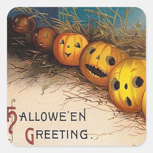  Halloween spooky pompoenen Vakantie sticker (Voorkant)