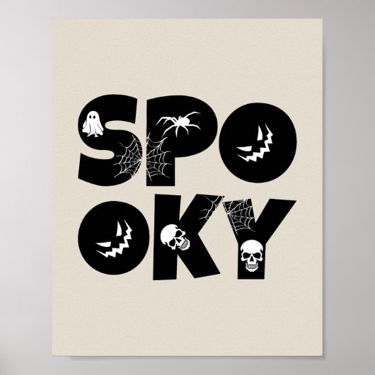 Halloween spooky  poster (Voorkant)
