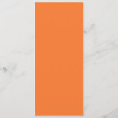 Halloween Spooky Pumpkin Baby shower Eten Menu (Achterkant)