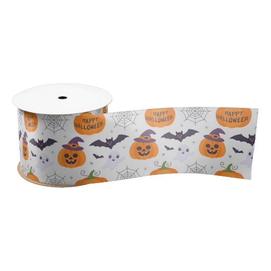 Halloween Spooky Pumpkin Bats Ghost Pattern Lint (Spoel)