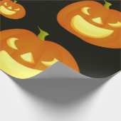 Halloween Spooky Pumpkin Cadeaupapier (Hoek)